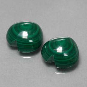 Gemme di Malachite Verde multicolore naturale da  ct, A forma di cuore, Opaco
