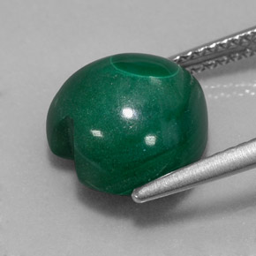 Malachite naturale verde da 7,11 ct, a forma di cuore, opaco