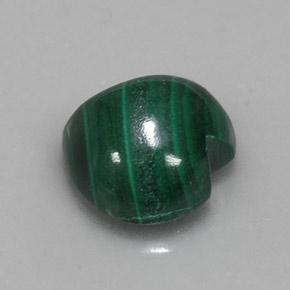 Malachite naturale verde da 6,26 ct, a forma di cuore, opaco