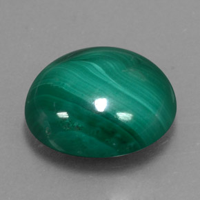 Malachite naturale verde da 8,54 ct, taglio ovale, opaco