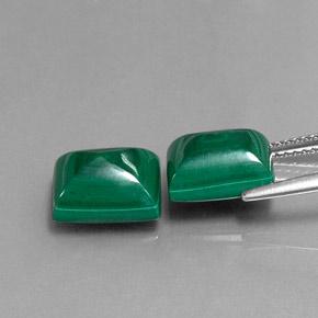 Malachite naturale multicolore da 10,35 ct, baguette, opaco