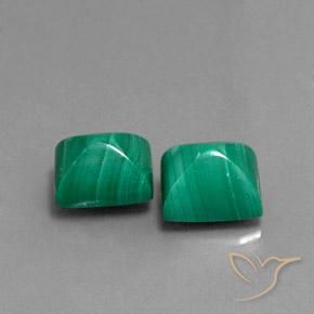 Gemme di Malachite Verde naturale da 9.32 ct, Taglio a baguette, Opaco