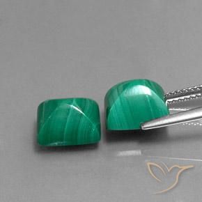 Gemme di Malachite Verde naturale da 9.32 ct, Taglio a baguette, Opaco
