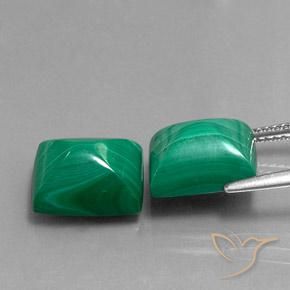 Gemme di Malachite Verde naturale da 13.50 ct, Taglio a baguette, Opaco