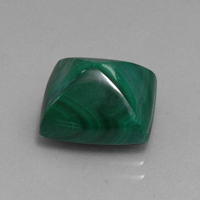 Malachite naturale verde da 9,52 ct, baguette, opaco
