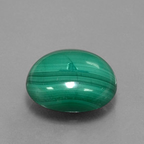 Malachite Verde multicolore naturale da 9.21 ct, Taglio ovale, Opaco