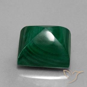 Malachite Verde Pino naturale da 12.33 ct, Taglio a baguette, Opaco