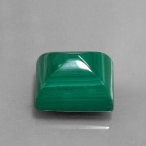 Malachite Verde multicolore naturale da 11.50 ct, Taglio a baguette, Opaco