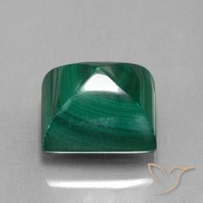 Malachite Verde naturale da 13.07 ct, Taglio a baguette, Opaco