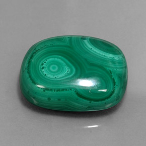 Malachite Verde multicolore naturale da 25.87 ct, Taglio a cuscino, Opaco