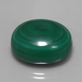 Malachite naturale verde da 33,16 ct, taglio ovale, opaco