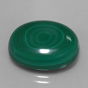 Malachite naturale verde da 18,06 ct, taglio ovale, opaco
