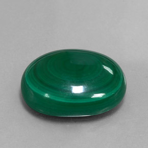 Malachite naturale verde da 17,95 ct, taglio ovale, opaco