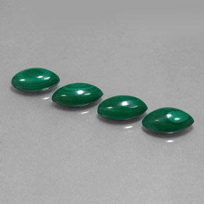 Malachite naturale verde da  ct, marchesa, opaco