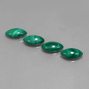 Malachite naturale verde da  ct, marchesa, opaco