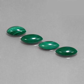 Malachite naturale verde da  ct, marchesa, opaco
