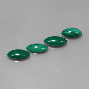 Malachite naturale verde da  ct, marchesa, opaco