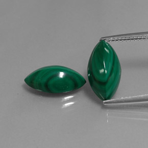 Malachite naturale verde da  ct, marchesa, opaco