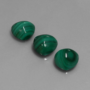 Malachite naturale verde da  ct, trillion, opaco