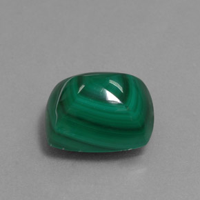 Malachite Verde multicolore naturale da 6.58 ct, Taglio a baguette, Opaco