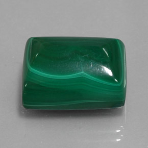 Malachite naturale verde da 21,76 ct, baguette, opaco