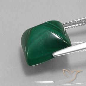 Malachite Verde naturale da 9.85 ct, Quadrato, Opaco