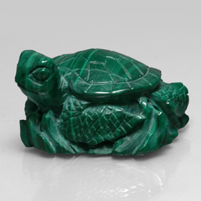 Malachite naturale verde da 274,20 ct, forma fantasia, opaco