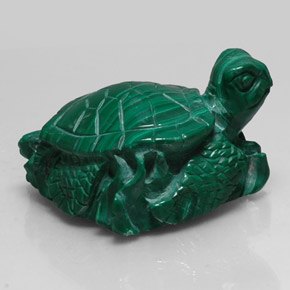 Malachite naturale verde da 274,20 ct, forma fantasia, opaco