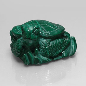 Malachite naturale verde da 274,20 ct, forma fantasia, opaco