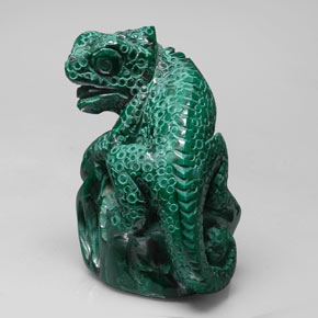 Malachite naturale verde da 343,30 ct, forma fantasia, opaco