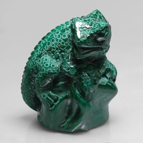Malachite naturale verde da 343,30 ct, forma fantasia, opaco