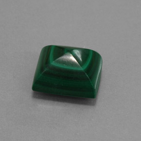 Malachite Verde multicolore naturale da 8.63 ct, Taglio a baguette, Opaco
