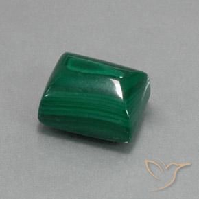 Malachite Verde naturale da 15.53 ct, Taglio a baguette, Opaco