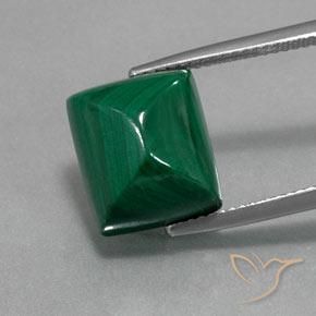 13.33ct Naturale Verde Malachite, Taglio a baguette, Opaco