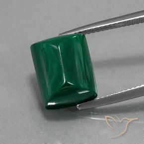 13.94ct Naturale Verde Malachite, Taglio a baguette, Opaco