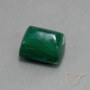 Malachite Verde naturale da 13.94 ct, Taglio a baguette, Opaco
