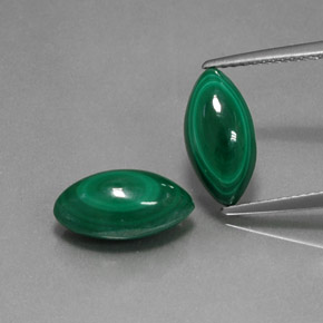 Malachite naturale verde da  ct, marchesa, opaco