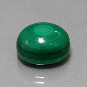 Malachite naturale verde da 15,46 ct, taglio ovale, opaco