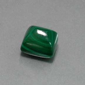 Malachite naturale verde da 9,05 ct, baguette, opaco