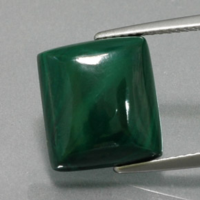Malachite naturale verde da 11,12 ct, baguette, opaco