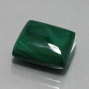 Malachite naturale verde da 11,12 ct, baguette, opaco