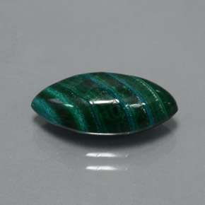 Malachite naturale verde da 5,63 ct, marchesa, opaco