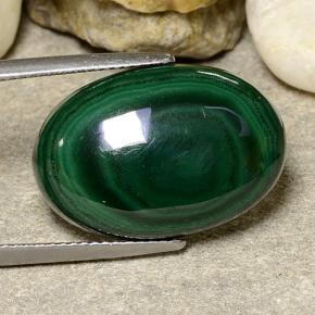 Malachite Verde multicolore naturale da 20.83 ct, Taglio ovale, Opaco