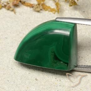 Malachite Verde naturale da 37.17 ct, Taglio a fantasia, Opaco