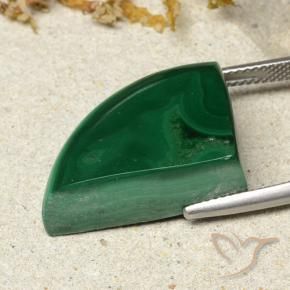 Malachite Verde naturale da 37.17 ct, Taglio a fantasia, Opaco