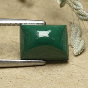 Malachite Verde multicolore naturale da 3.29 ct, Taglio a baguette, Opaco