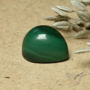 Malachite Verde naturale da 6.60 ct, Forma a pera, Opaco