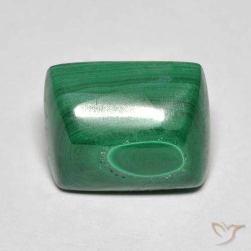 8.16ct Naturale Verde Malachite, Taglio a baguette, Opaco, Photo A