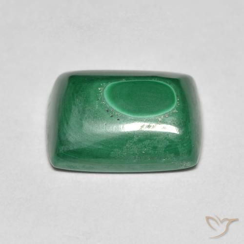 Malachite Verde naturale da 8.16 ct, Taglio a baguette, Opaco