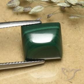 Malachite Verde naturale da 8.74 ct, Taglio a baguette, Opaco